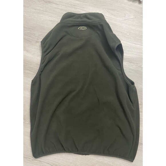 Drake Waterfowl Moss Green Full Zip Fleece Windproof Layering Vest Men's Sz XL - Picture 7 of 7